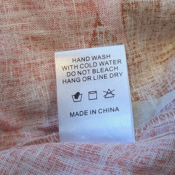 NWT Leaf Print Linen Shorts from Palms Away by Red Dress Sz S - Picture 3 of 8